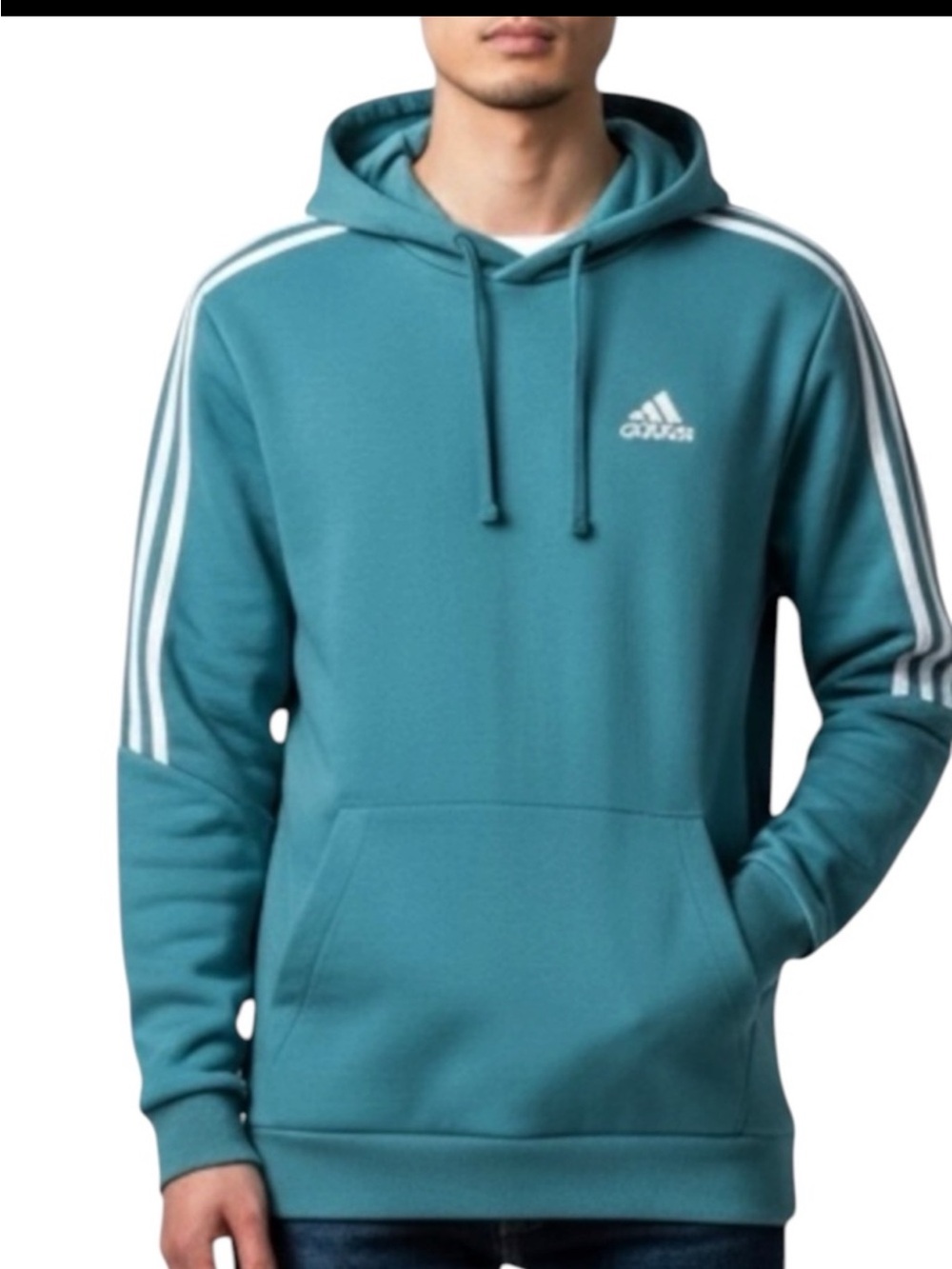 ADIDAS Teal Blue Hoodie Size Medium — NEW WITH TAG!!!! - Picture 9 of 9